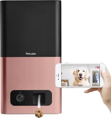 宠物互动摄像头智能零食投喂器 粉色款