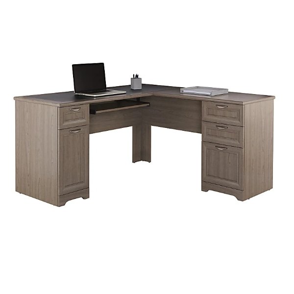 Magellan L Shaped Desk Gray - Office Depot