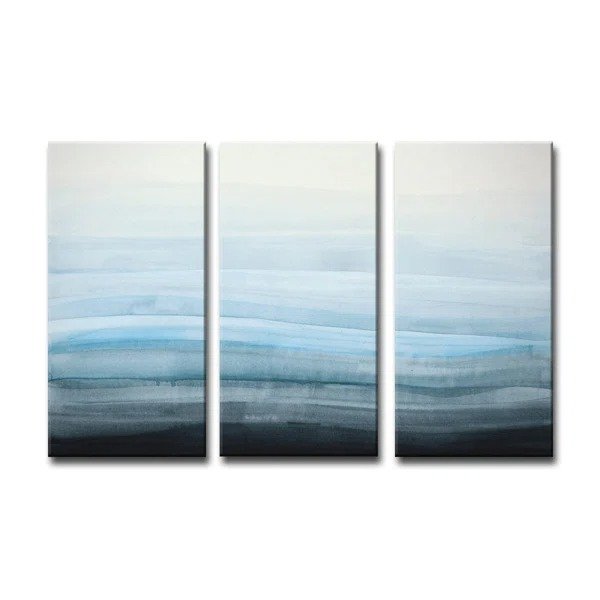 Coastal Mist by Norman Wyatt Jr. - 3 Piece Wrapped Canvas Print
