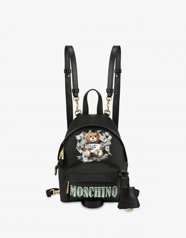 Dollar Teddy Bear mini backpack - Dollar Teddy Bear - FW19 COLLECTION - Moods - Moschino | Moschino Shop Online