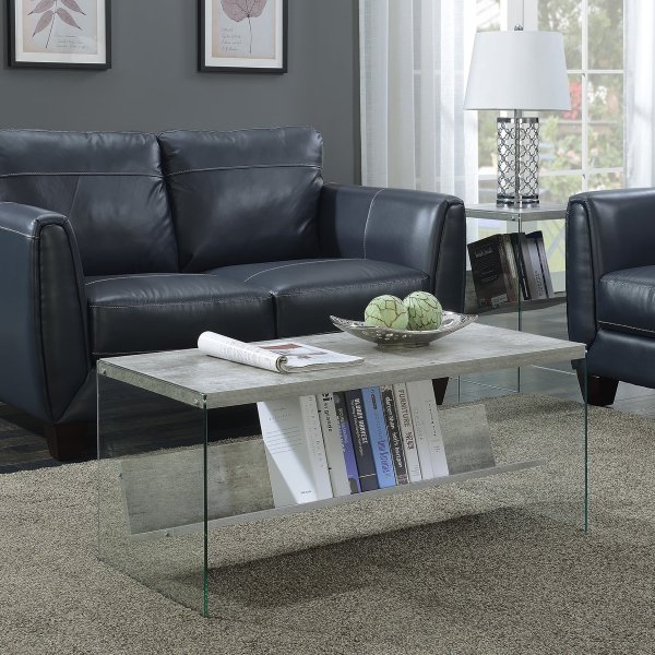 Convenience Concepts Soho Coffee Table, Faux Birch