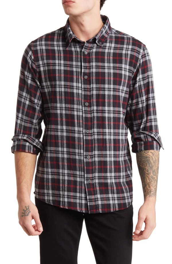 Long Sleeve Button Down Flannel