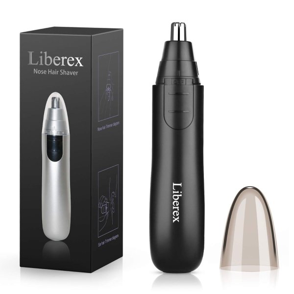 Liberex Nose Hair Trimmer - Painless Ear Facial Hair Removal Clipper for Men