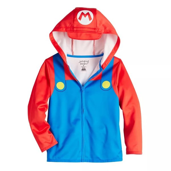 Boys 4-12 Jumping Beans® Super Mario Costume Fleece Hoodie