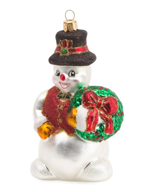 Made In Poland Snowman Ornament