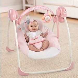 Ingenuity Soothe 'N Delight Portable Swing, Felicity Floral