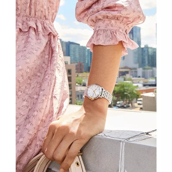 Women's Arden Silver-Tone Stainless Steel Bracelet Watch, 32mm