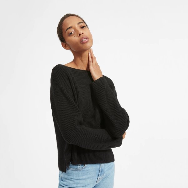 The Cashmere Rib Boatneck
