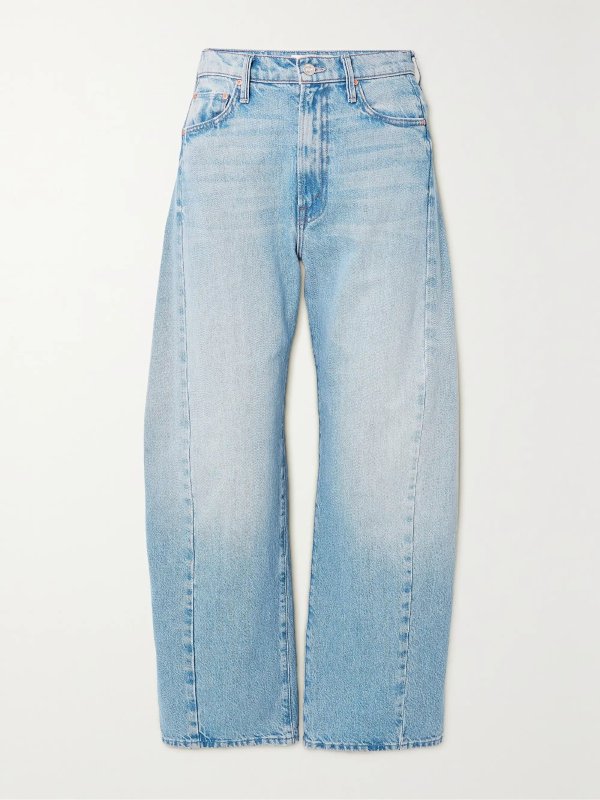 + NET SUSTAIN The Half Pipe Sneak cropped high-rise wide-leg jeans