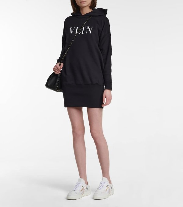 VLTN cotton-blend hoodie