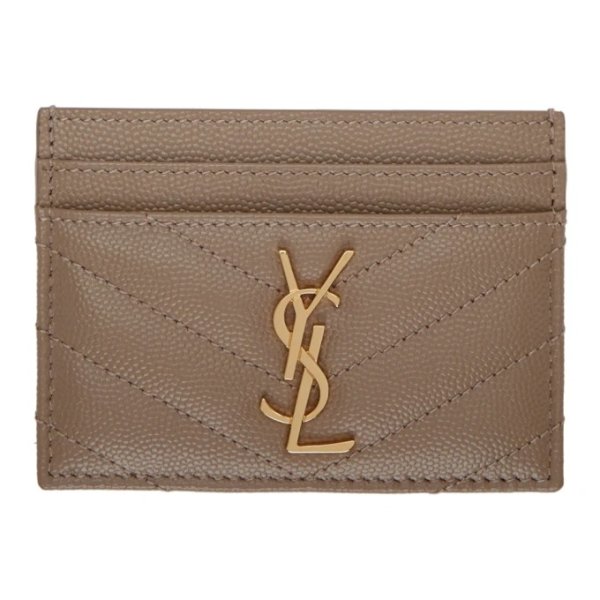 - Taupe Monogramme Card Holder