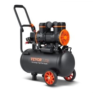 VEVOR Air Compressor 6.3 Gallon 1450W 3.35 CFM@ 90PSI 70 dB Ultra Quiet Oil Free | VEVOR US