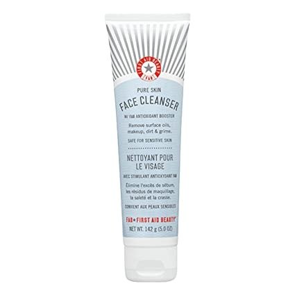 Pure Skin Face Cleanser, Sensitive Skin Cream Cleanser with Antioxidant Booster, 5 oz.