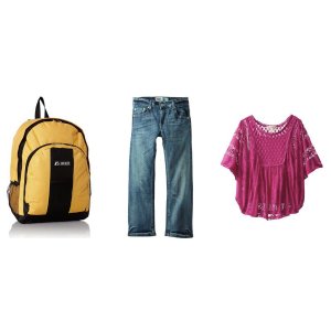 Selection of Apparel, Uniforms, Backpacks @ Amazon