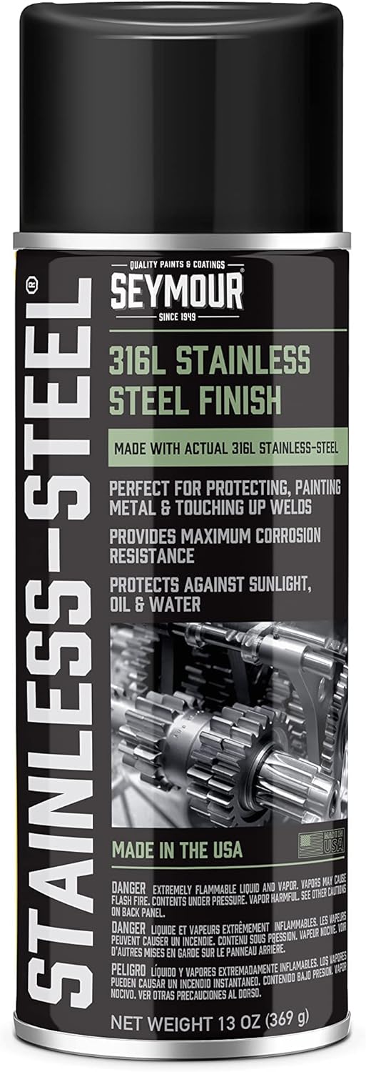 Stainless Steel Rust Protective Spray Paint - STAINLESS STEEL SPRAY 16 Oz. Can, 13 Oz. Net Wt - Steel It Paint - Amazon.com