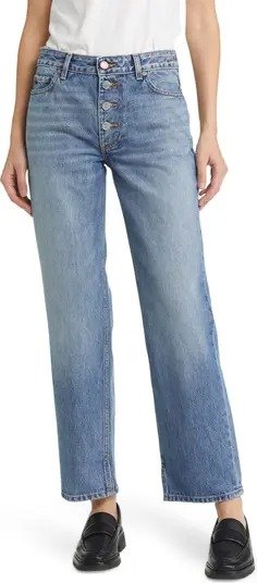Lovy High Waist Wide Leg Organic Cotton Jeans