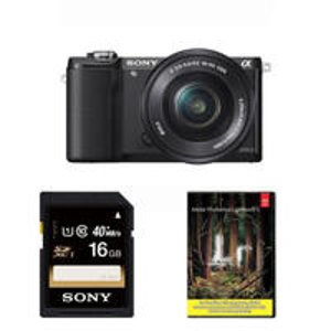 Sony Alpha a5000  Camera with 16-50mm Lens With 16GB Card & Adobe LR5
