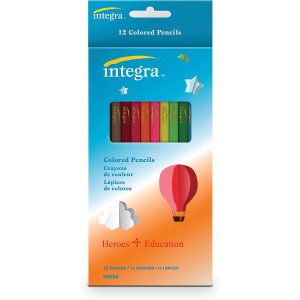 白菜价：Integra 12色彩色铅笔
