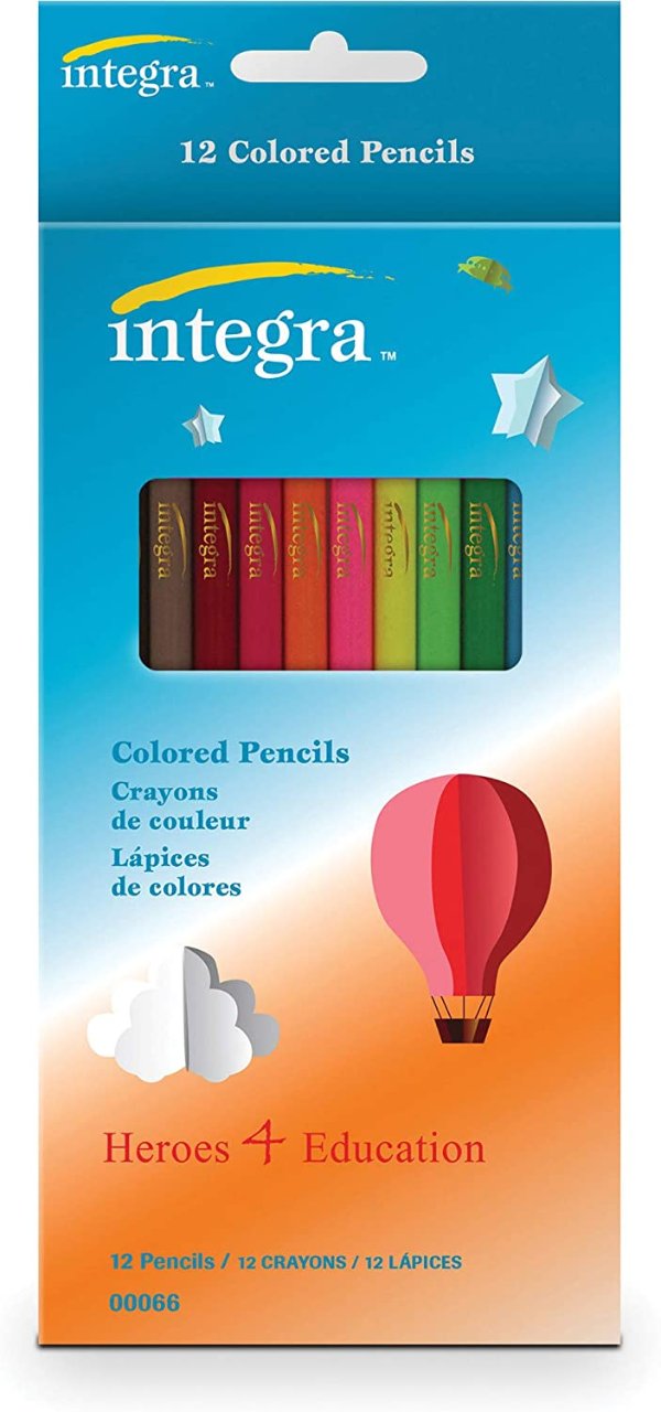 Integra 12色彩色铅笔