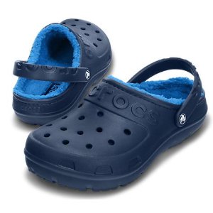 Crocs有成人款加绒洞洞鞋热卖-两色可选