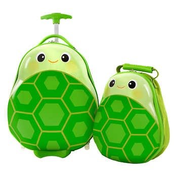 Travel Tots Kids Luggage and Backpack Set - Turtle