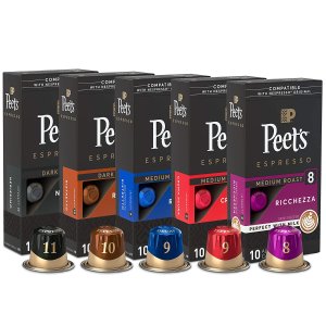 Peet's Coffee Espresso Capsules Variety Pack, 50 Count