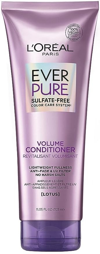 Paris EverPure Volume Sulfate Free Conditioner for Color-Treated Hair, Volume + Shine for Fine, Flat Hair, with Lotus Flower, 11 Fl; Oz (Packaging May Vary)