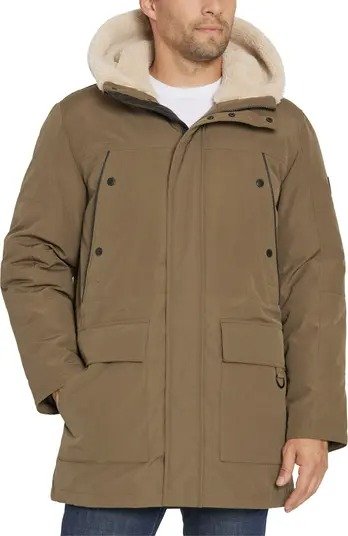 Faux Fur Lined Wind & Water Resistant Parka