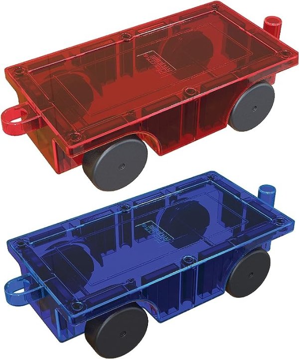 ® 2 Piece Car Truck Set w/ Extra Long Bed & Re-Enforced Latch, Magnet Building Tile Magnetic Blocks -Creativity Beyond Imagination! Educational, Inspirational, Conventional,& Recreational!