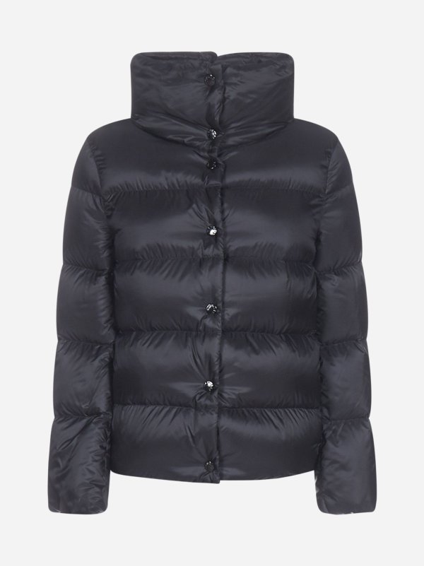 Aude short quilted nylon down jacket