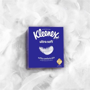 Kleenex Expressions Ultra Soft Facial Tissues, 18 Cube Boxes
