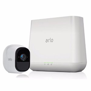 Arlo Pro Security System with Siren – 1 Rechargeable Wire-Free HD Cameras with Audio, Indoor/Outdoor, Night Vision
