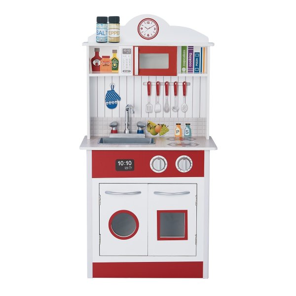 Little Chef Madrid Classic Play Kitchen - Red / White