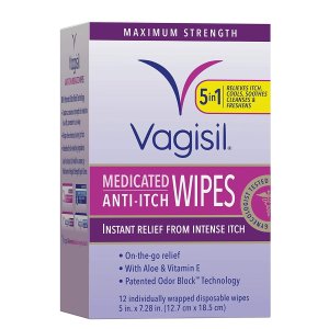 Vagisil 女性止痒护理湿巾 独立包装 12片