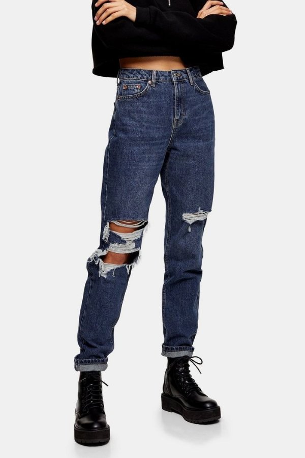 Rich Super Rip Mom Tapered Jeans