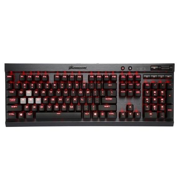 Gaming K70 LUX 红色背光红轴机械键盘