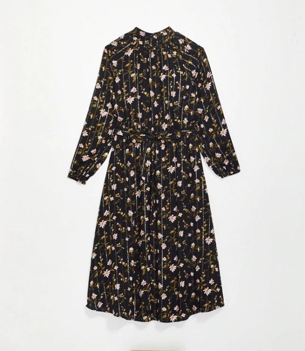 Garden Shimmer Midi Dress | LOFT