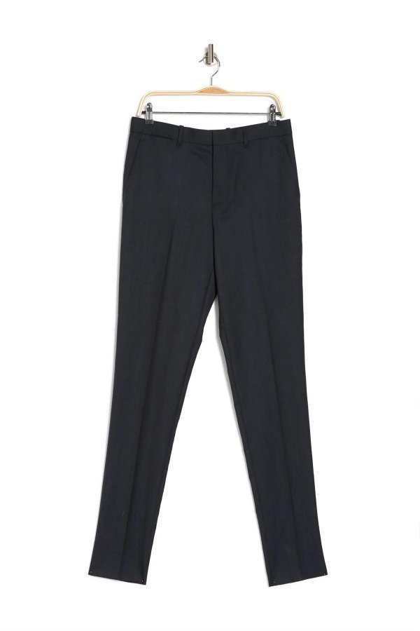 Rory Navy Solid Wool Pants