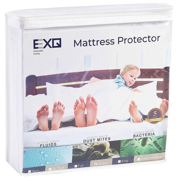 EXQ Home 防水床垫保护床罩 Full