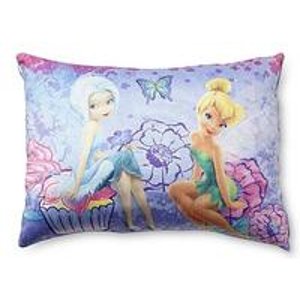 Disney Fairies Plush Decorative Bed Pillow - Tinker Bell & Periwinkle