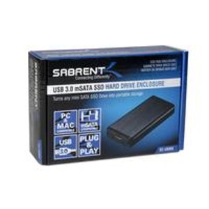 Sabrent USB 3.0 mSATA II or III/6G SSD Enclosure Adapter (EC-UKMS)