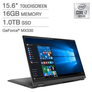 Lenovo Flex 15.6" 2-in-1 Laptop (i7-1065G7, 4K, MX330, 16GB, 1TB)