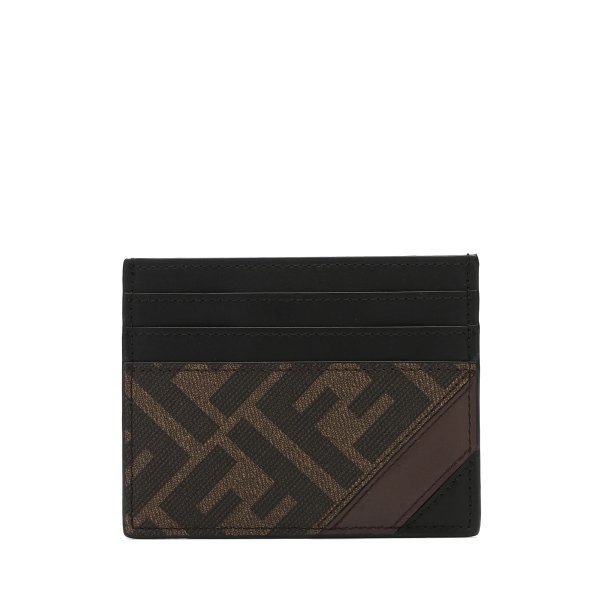 Brown fabric cardholder