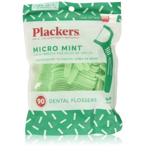 Plackers Micro Mint Freshens Breath, Mint, 90 Count
