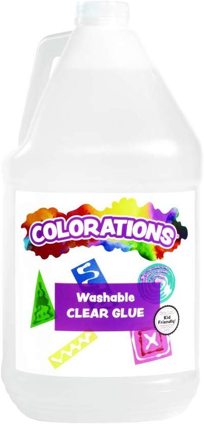 Colorations 超强多用途学生胶水1加仑大桶装 透明可洗