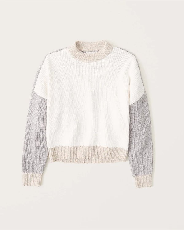 Women's Colorblock Patterned Sweater | Women's Up to 25% Off Select Styles | Abercrombie.com