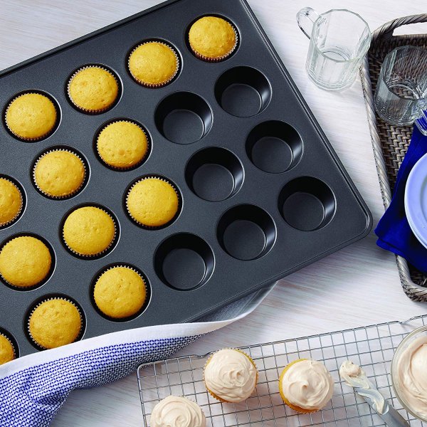 Non-Stick Mega Muffin and Cupcake Baking Pan, 24-Cup