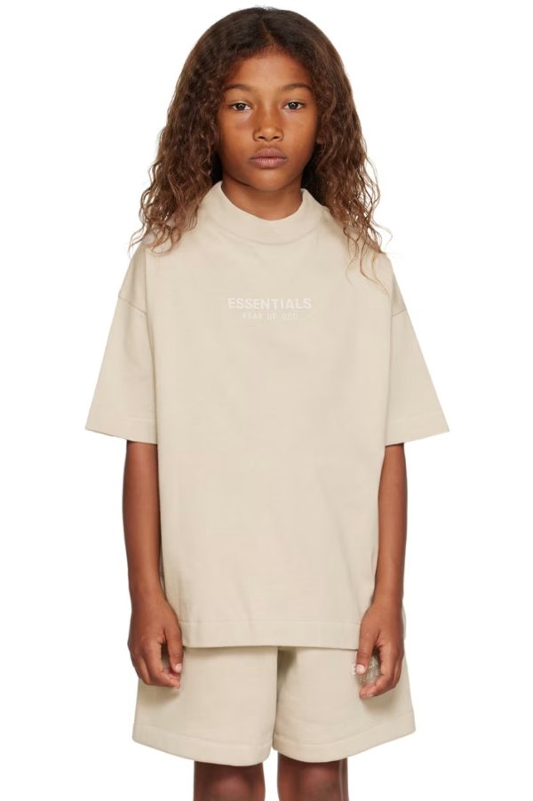 Kids Taupe Bonded T-Shirt