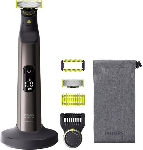 Norelco - OneBlade 360, Pro Face & Body, Hybrid Electric Trimmer and Shaver, QP6551/70 - Chrome