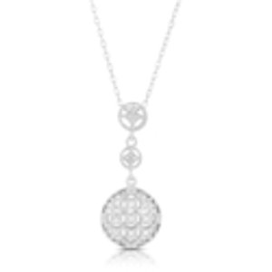 0.11-tcw Diamond Pendant in Solid Sterling Silver